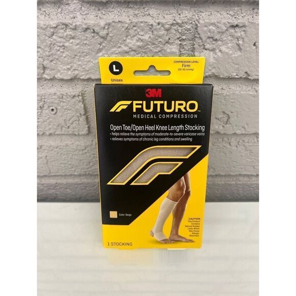 3M Futuro Compression Sock Beige Unisex Size M - Picture 3 of 6
